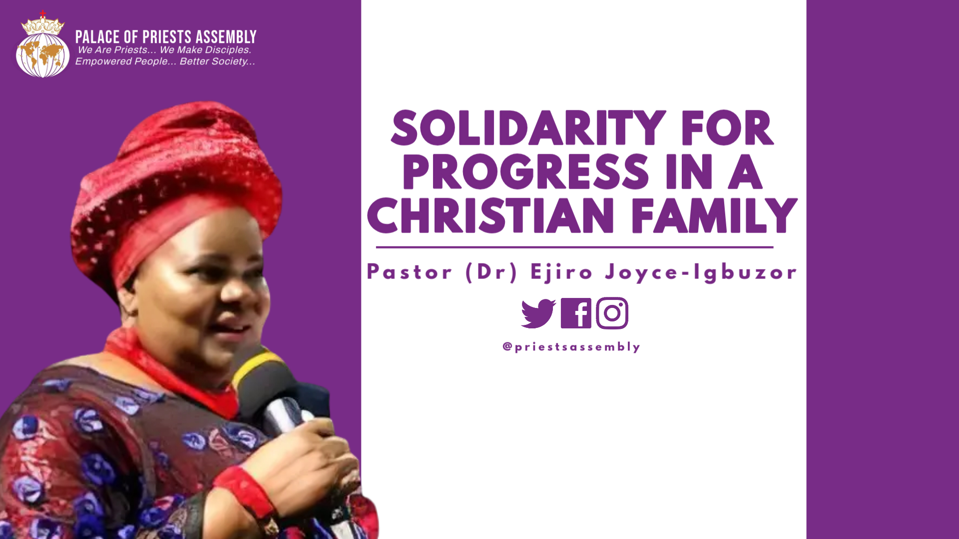 Topic: Solidarity for Progress in a Christian Family